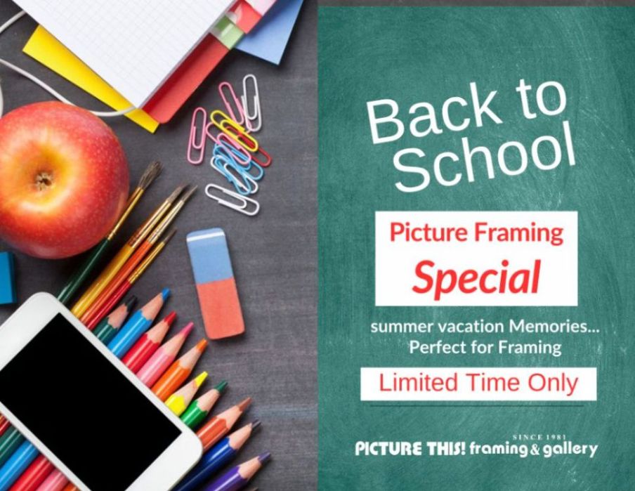 July Specials art and picture framing